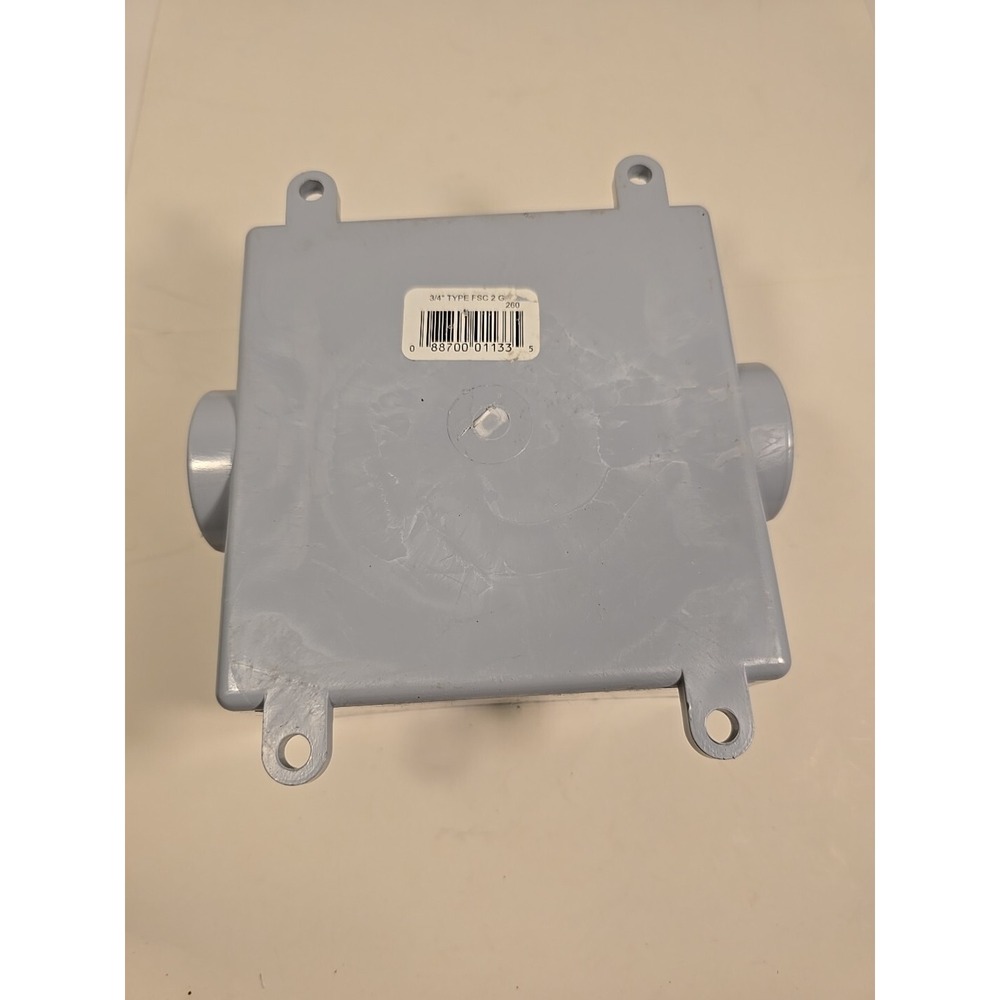 Cantex 5133371 Weatherproof Electrical Box 3/4" Type‎ FSC 2 Gang
